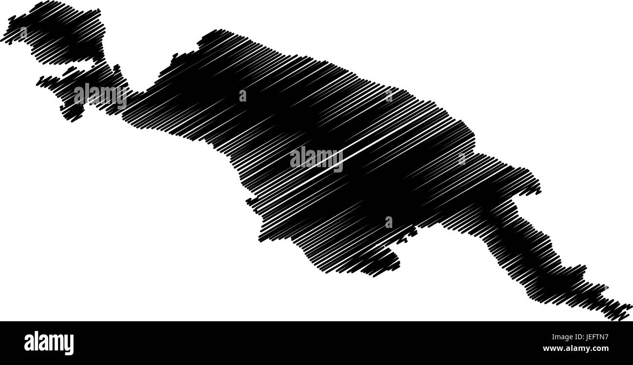 Guinée map vector illustration gribouillage, croquis Nouvelle Guinée Illustration de Vecteur