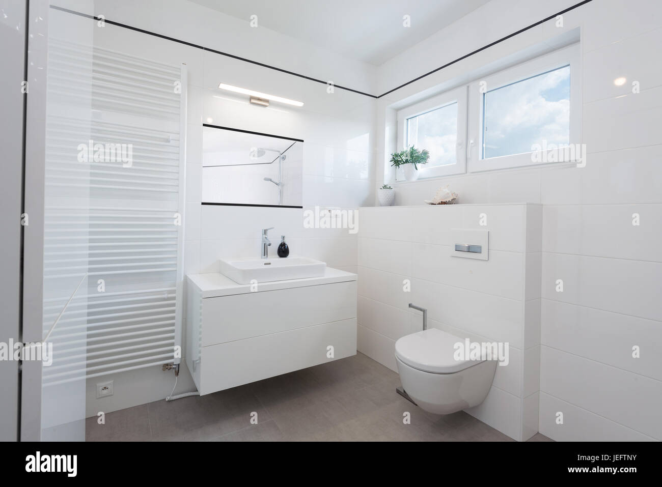 Intérieur salle de bains in modern house Banque D'Images