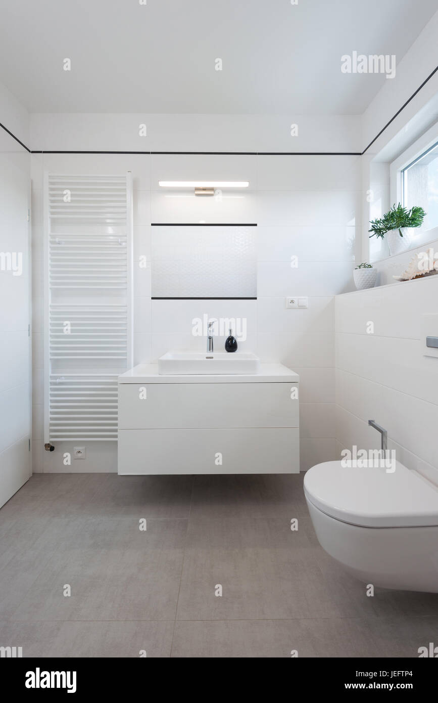 Intérieur salle de bains in modern house Banque D'Images