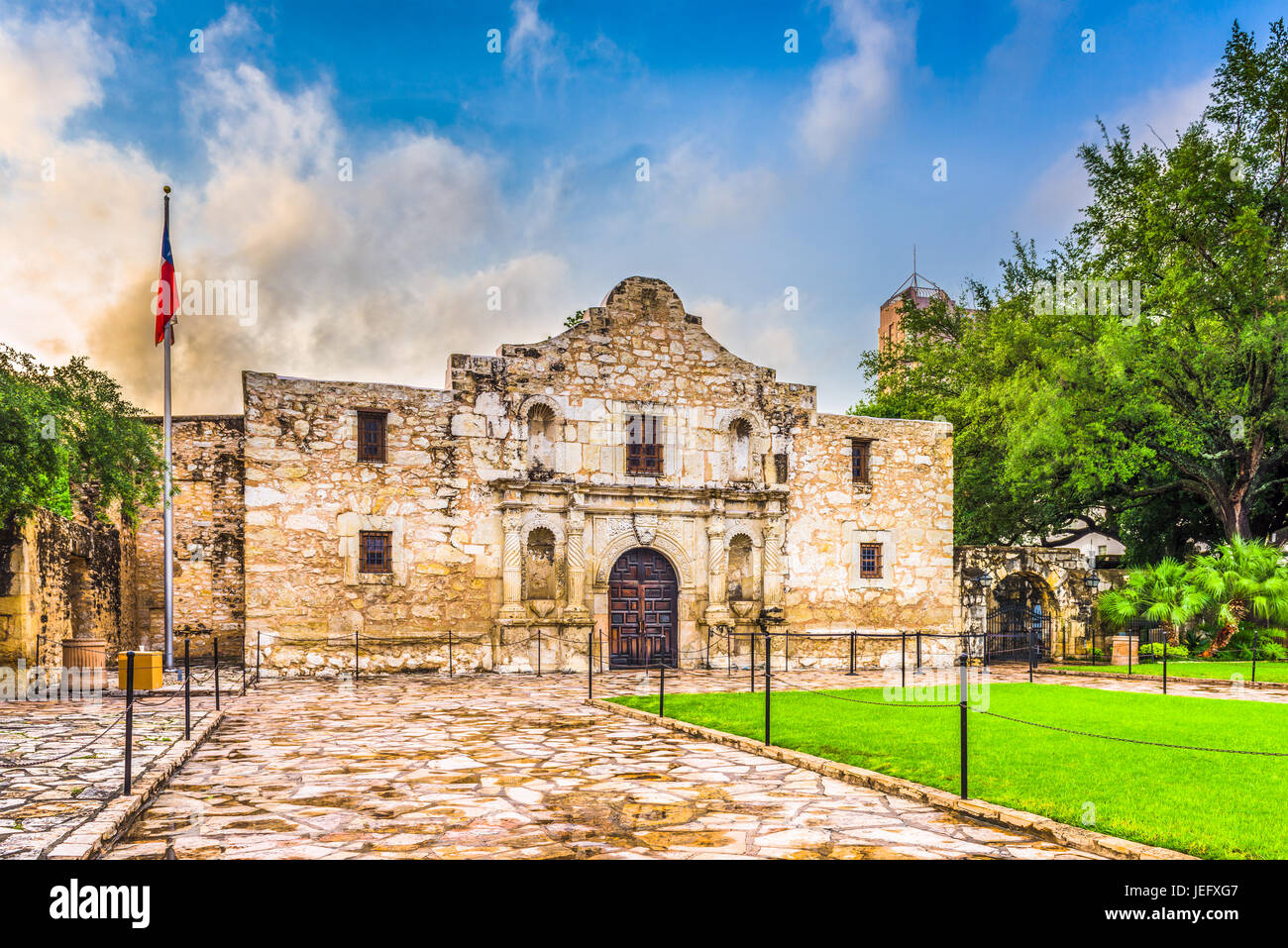 L'Alamo à San Antonio, Texas, USA. Banque D'Images