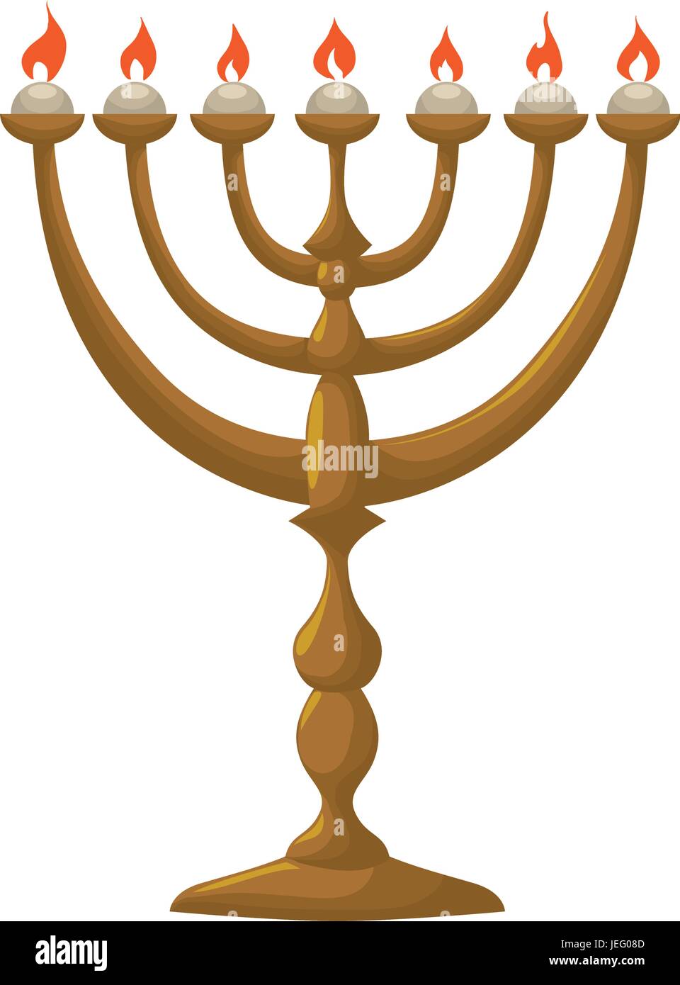 Menorah Chandelier juif Image Vectorielle Stock Alamy