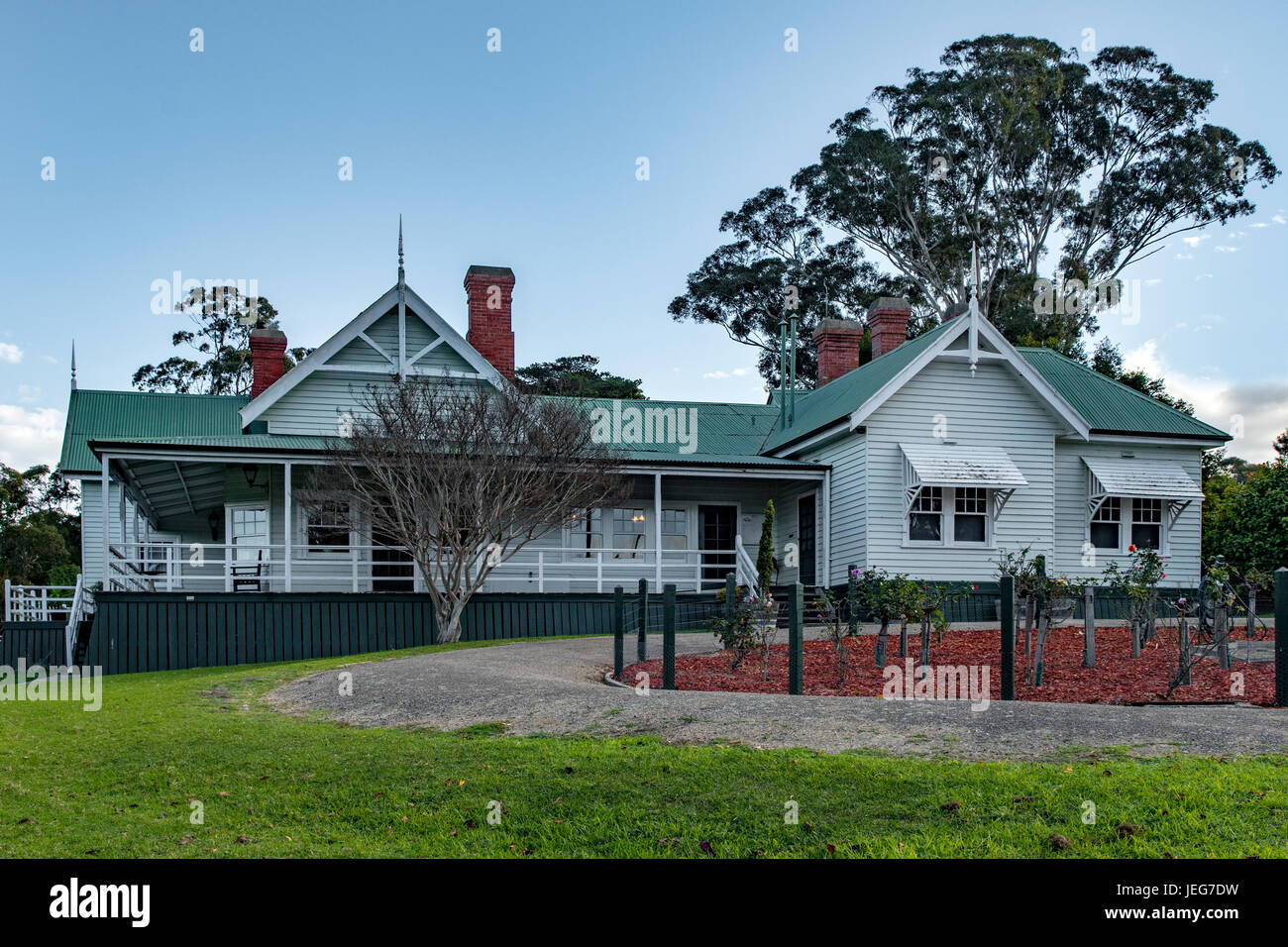 Nyerimilang Homestead, près de Lakes Entrance, Victoria, Australie Banque D'Images