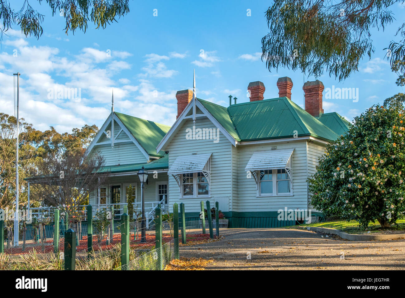 Nyerimilang Homestead, près de Lakes Entrance, Victoria, Australie Banque D'Images