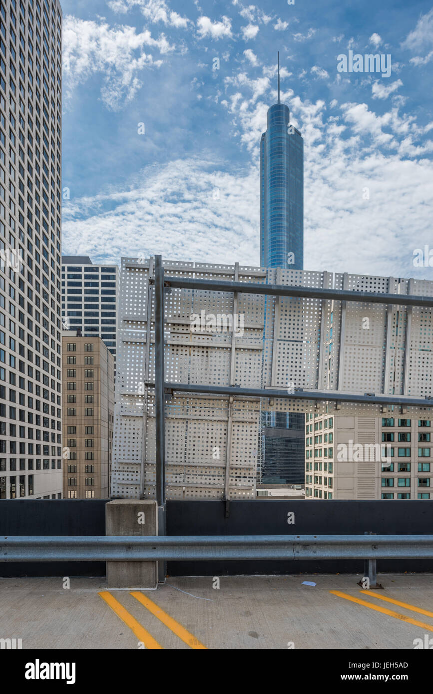 Avis de Trump Tower de parking garage Banque D'Images