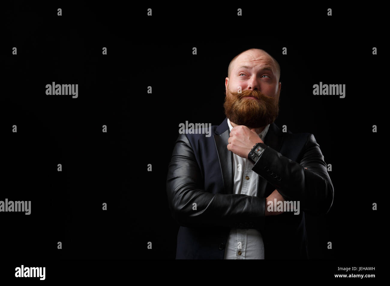 Santa Claus avec ginger beard Banque D'Images