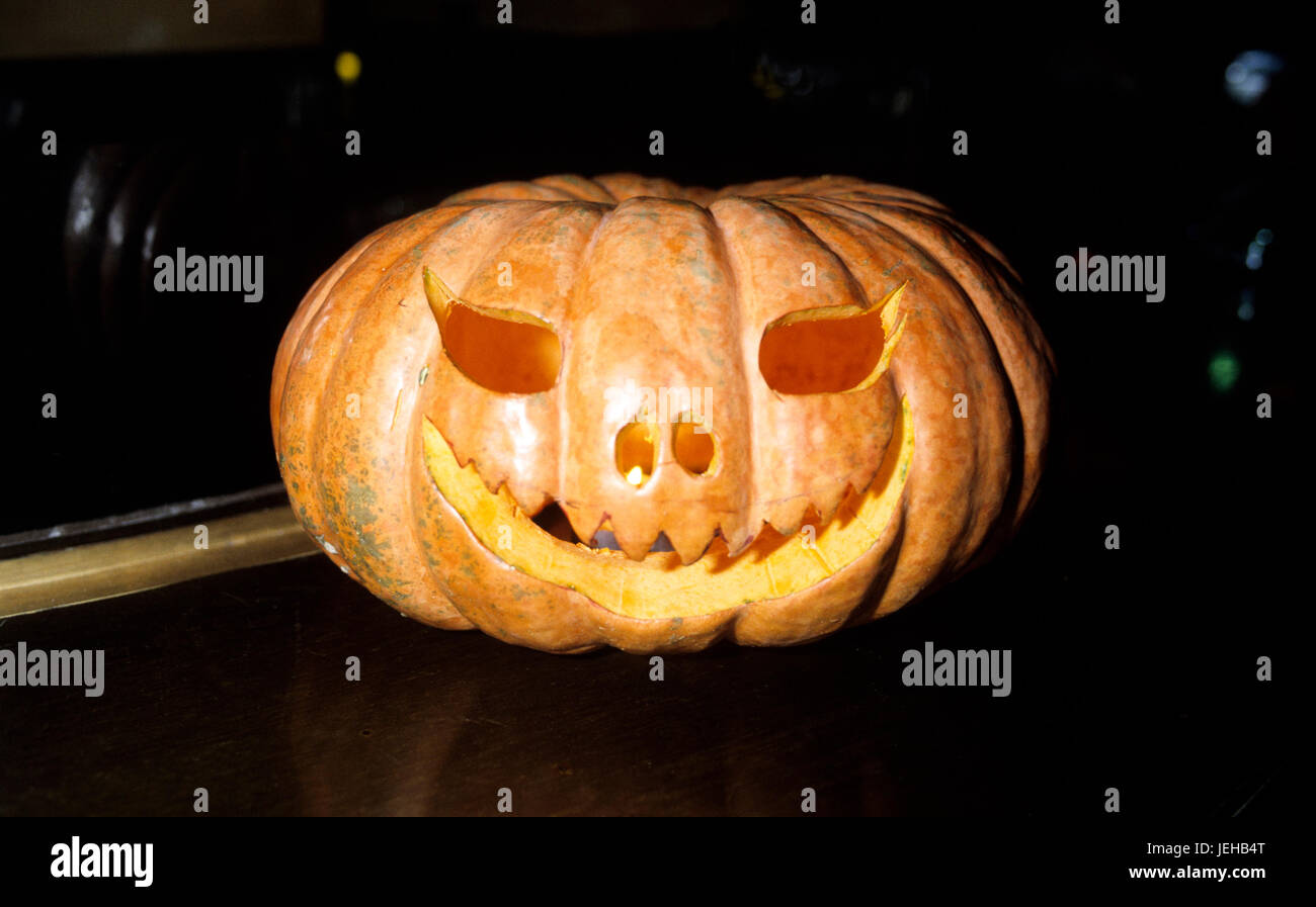 HALLOWEEN citrouille avec sa lanterne Jacko 2009 Banque D'Images