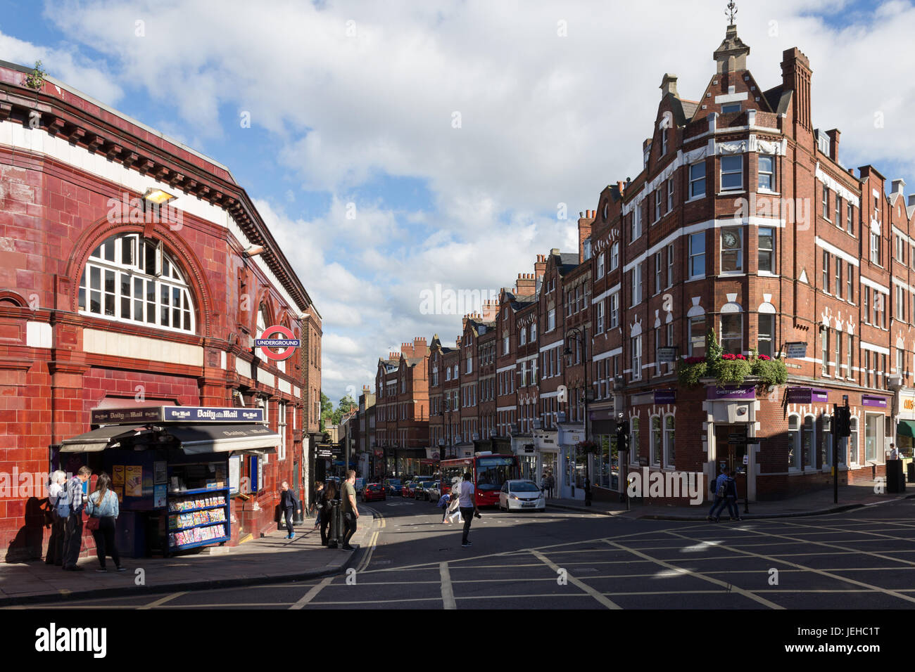 Londres, Hampstead sur une journée d'été Banque D'Images