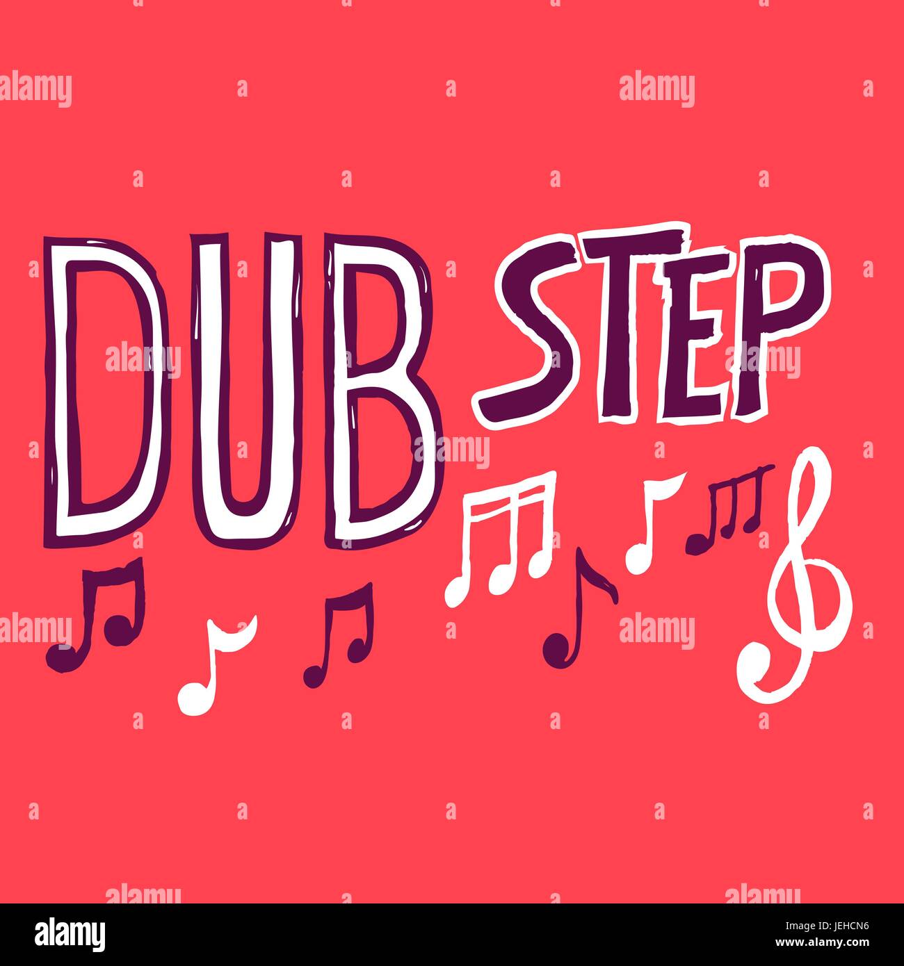 Style de musique Dubstep Illustration de Vecteur