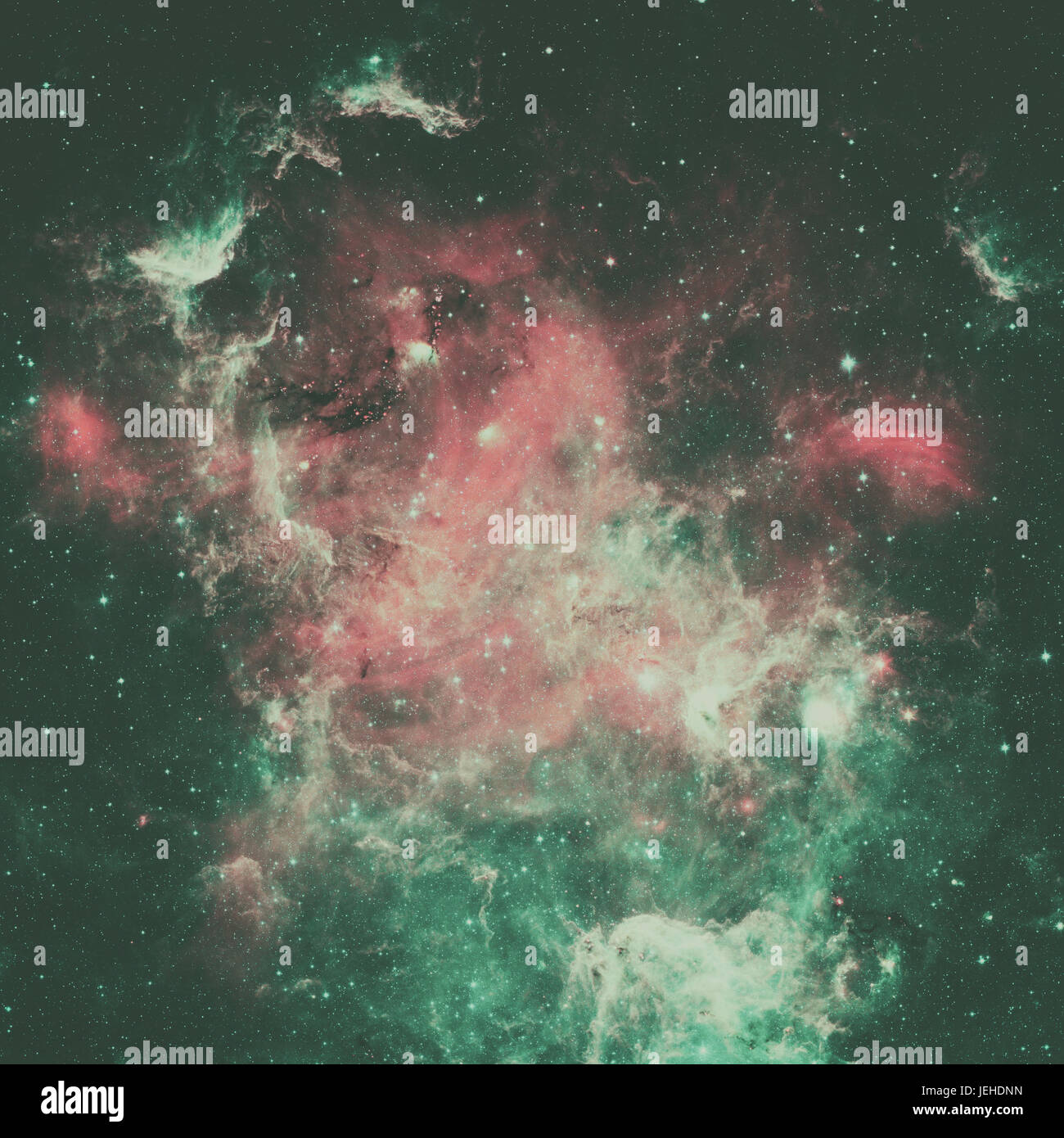 La nébuleuse de l'Amérique du Nord est une nébuleuse dans la constellation du Cygne, à proximité de Deneb. Vue à partir de l'infrarouge au télescope spatial Spitzer de la NASA. Retouch Banque D'Images