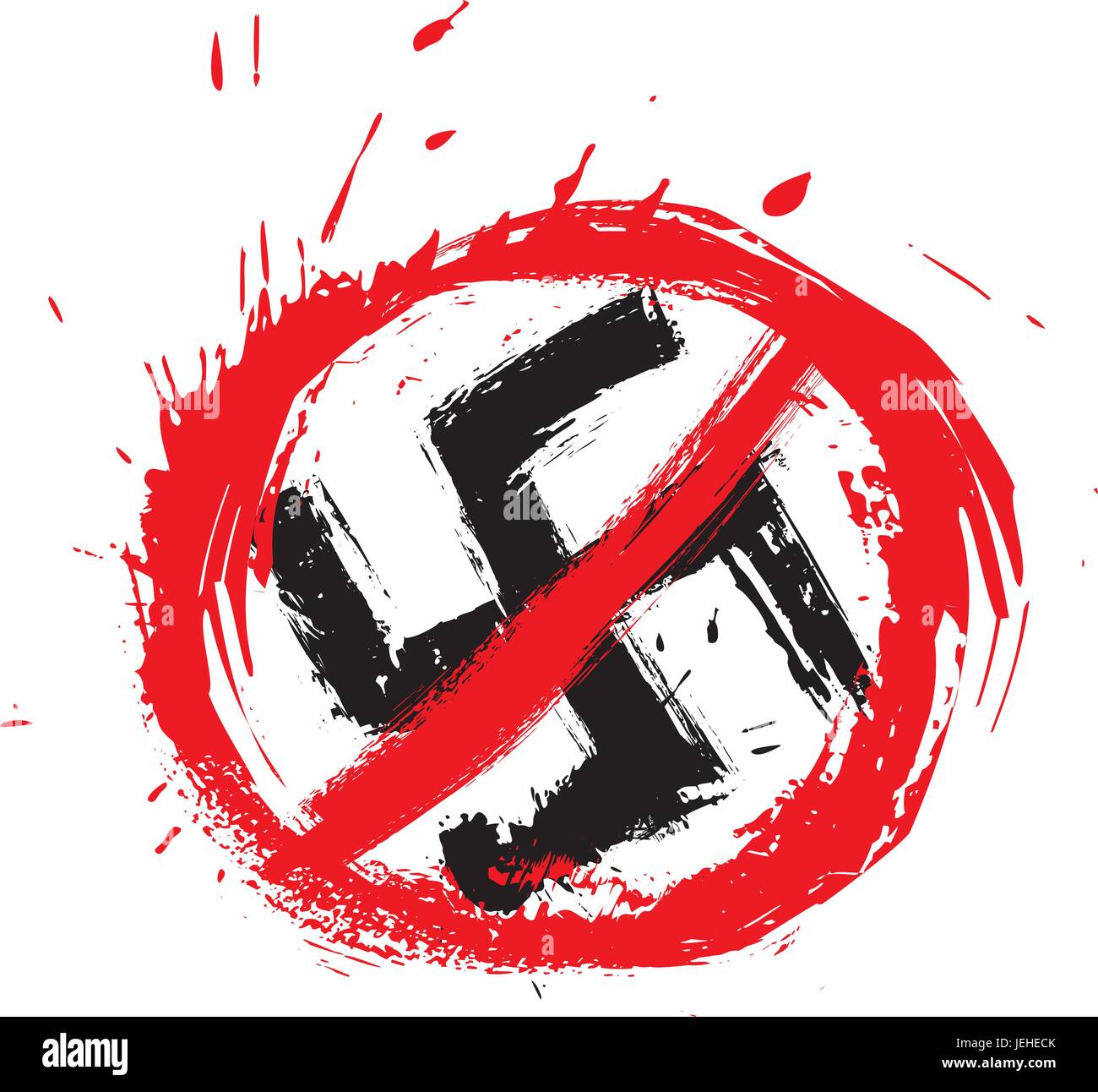 Aucun symbole nazi Illustration de Vecteur