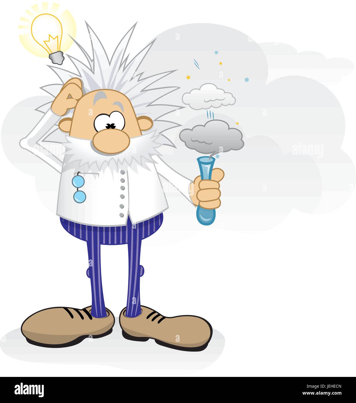 Génie au travail Illustration de Vecteur