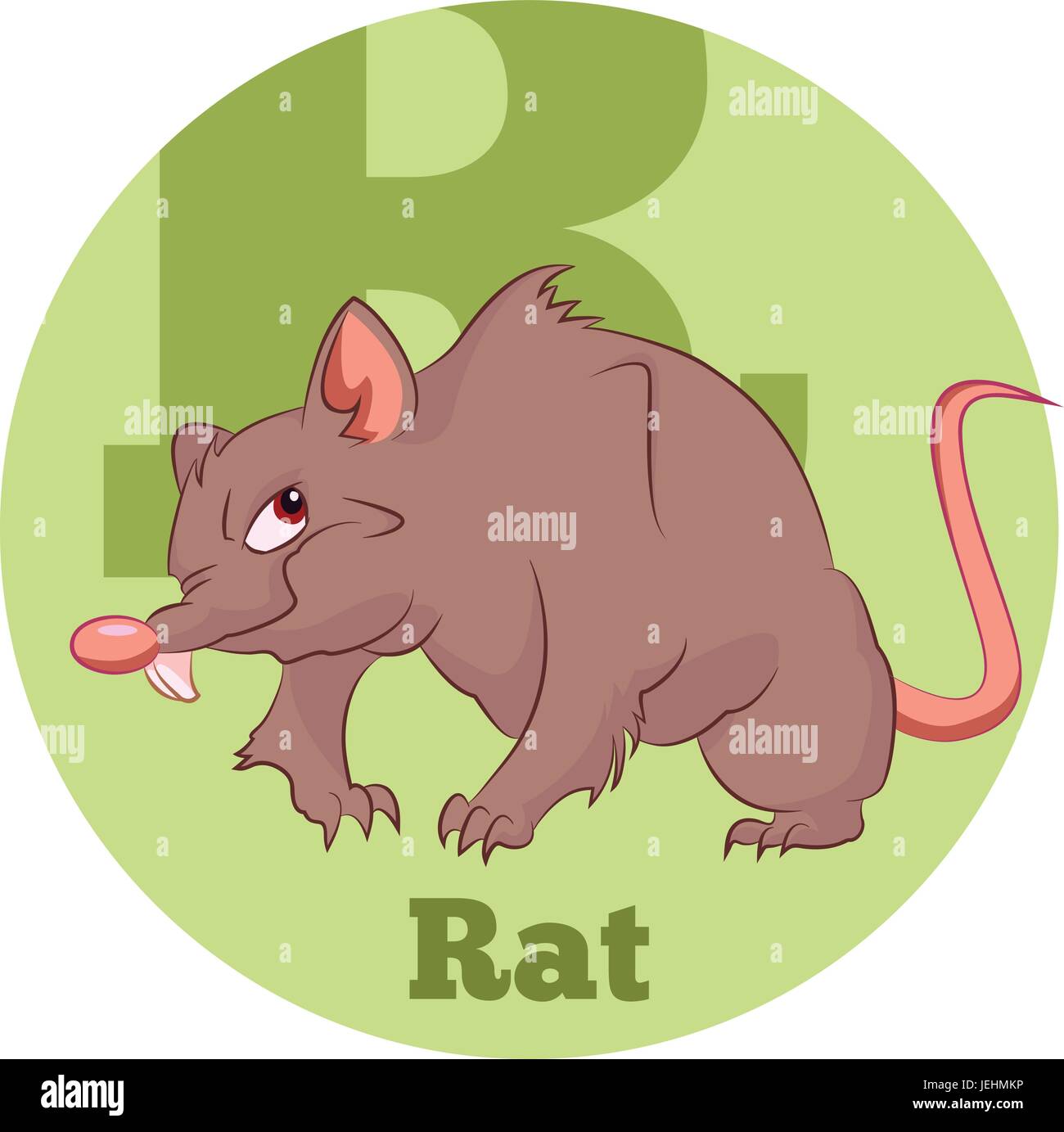 Rat de Cartoon de ABC Illustration de Vecteur