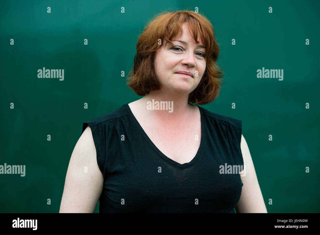 Eimear McBride, romancier irlandais dont le premier roman, une fille est une chose à demi, a remporté le premier prix d'orfèvres en 2013 et 2014 le Baileys Women's Prize for Fiction. au 2017 Hay Festival de la littérature et les arts, Hay-on-Wye, au Pays de Galles UK Banque D'Images