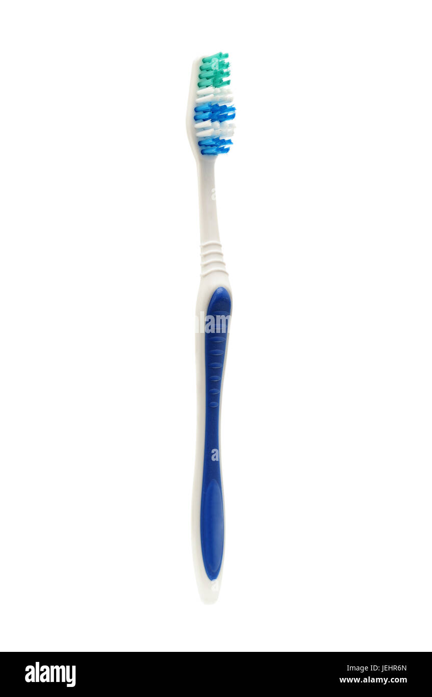 Brosse à dents isolé sur fond blanc Banque D'Images