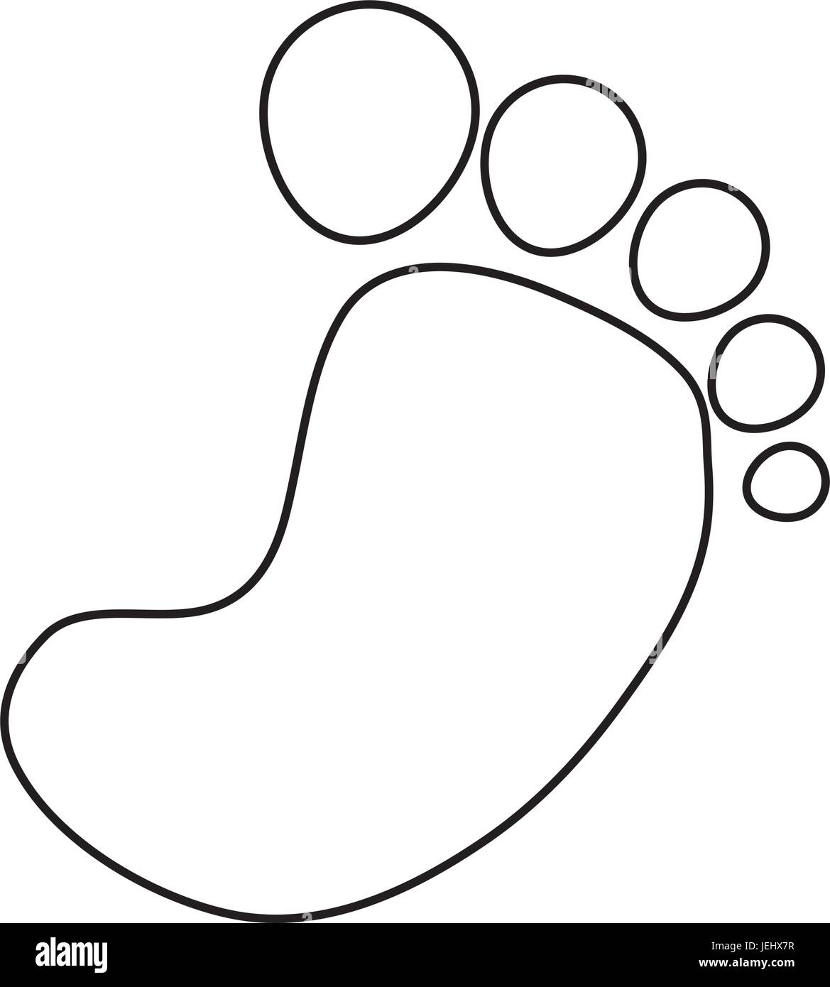 Bebe Empreintes De Pieds Image Vectorielle Stock Alamy