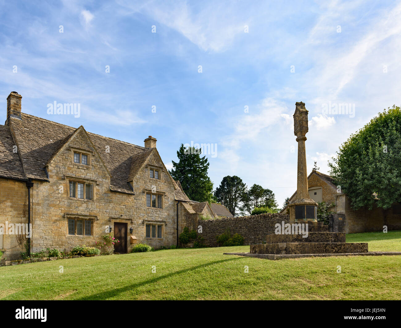 Guiting Power Village Green, Cotswolds, Royaume-Uni Banque D'Images