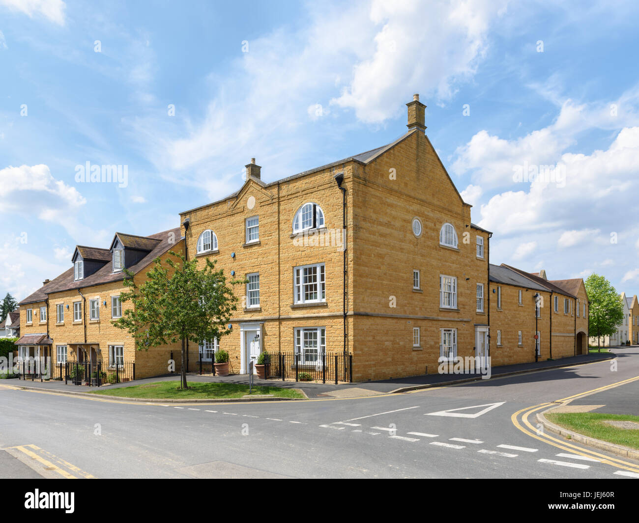 De nouvelles maisons dans Broadway, Cotswolds, Royaume-Uni Banque D'Images