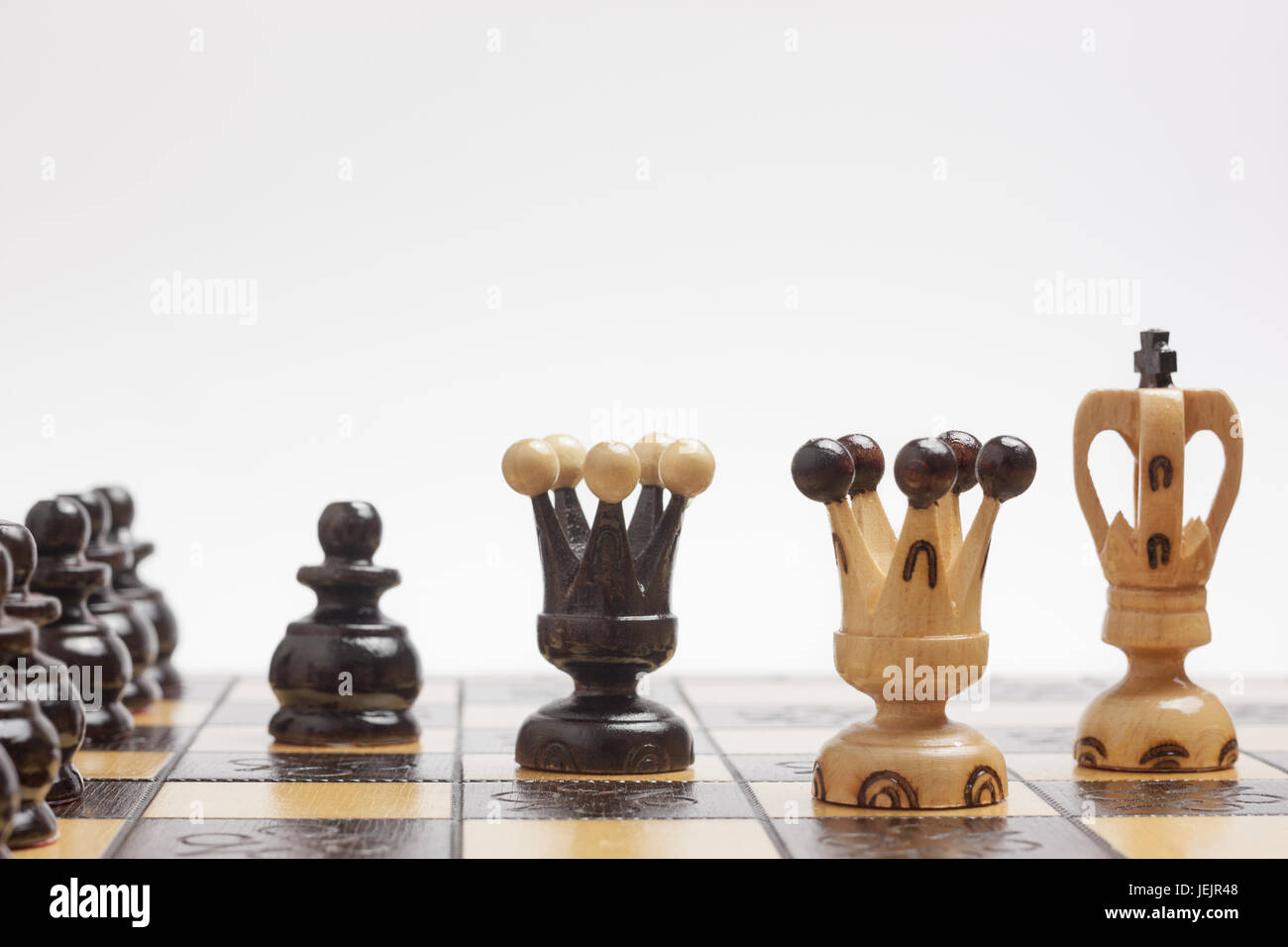 Stratégie et tactique dans un jeu d'échecs Banque D'Images