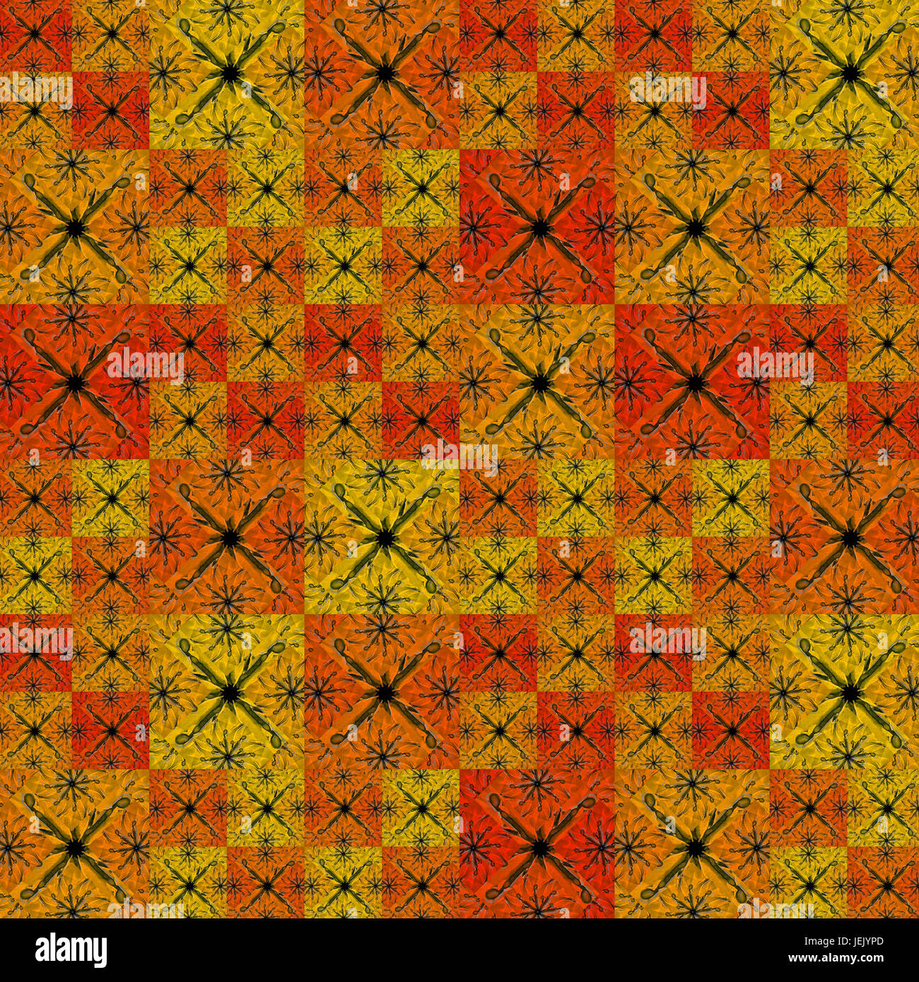 Motif patchwork moderne géométrique Banque D'Images