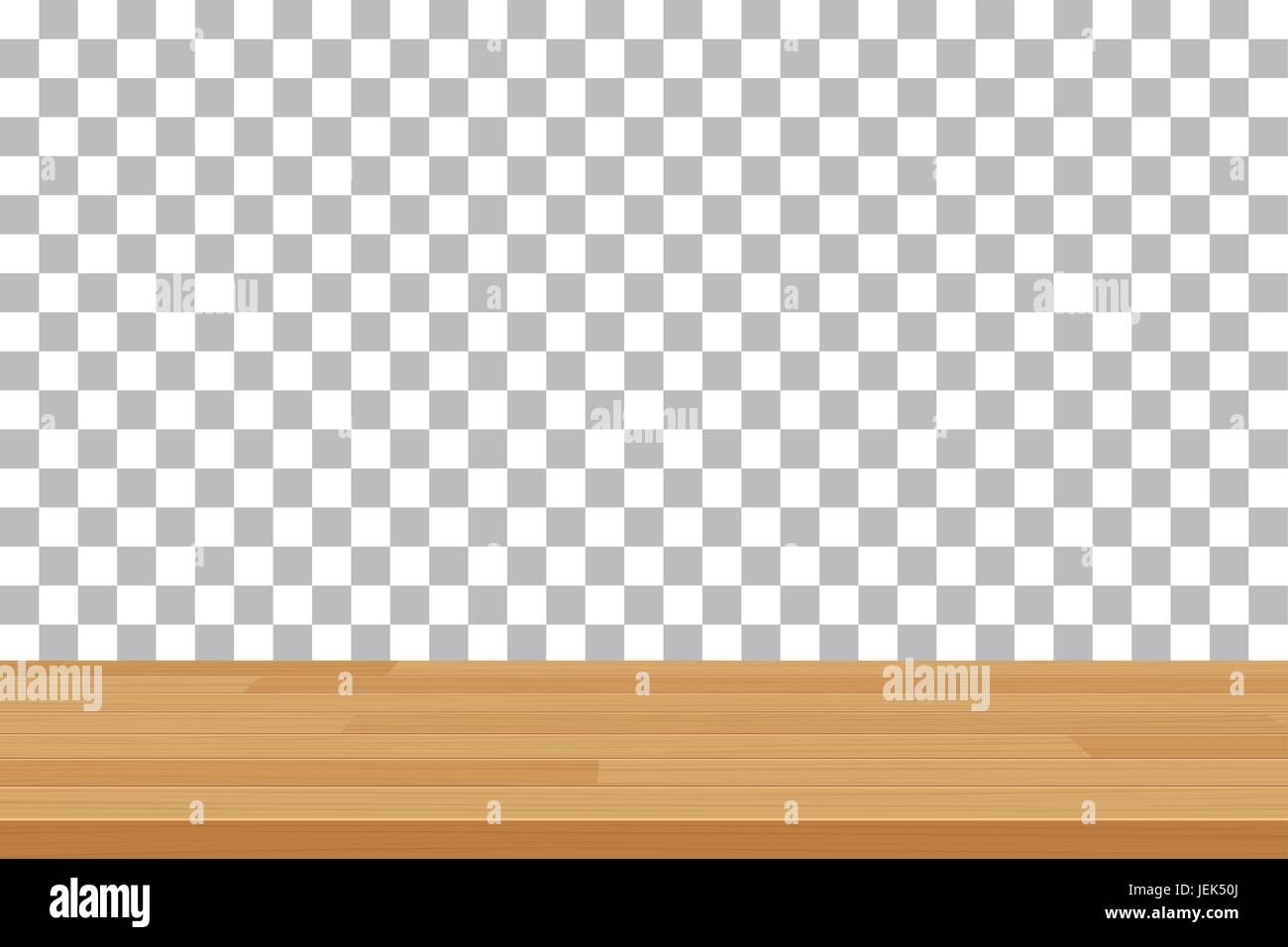 Haut de la table sur bois vecteur fond isolé Illustration de Vecteur