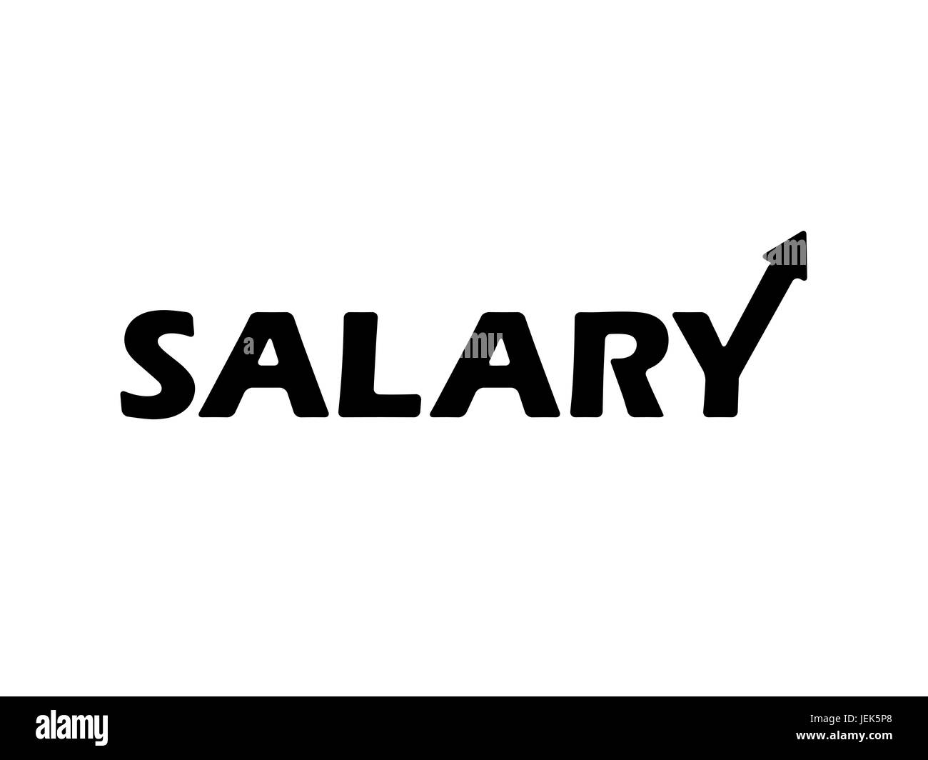 Concept Design typographique de salaire Banque D'Images