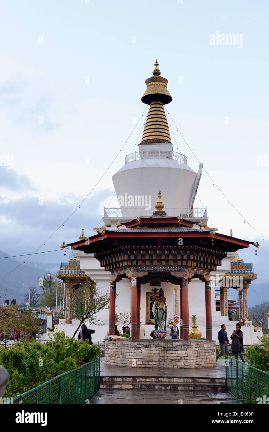National Memorial chorten, Thimphu, Bhoutan, Asie Banque D'Images