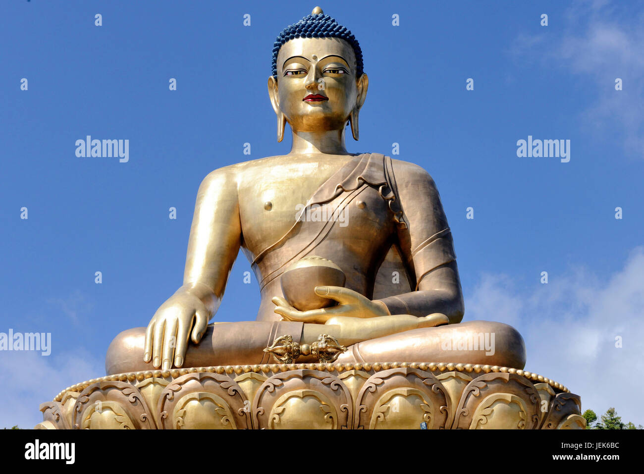 Dordenma grand Bouddha Shakyamouni Bouddha gigantesque statue, Thimphu, Bhoutan, Asie Banque D'Images