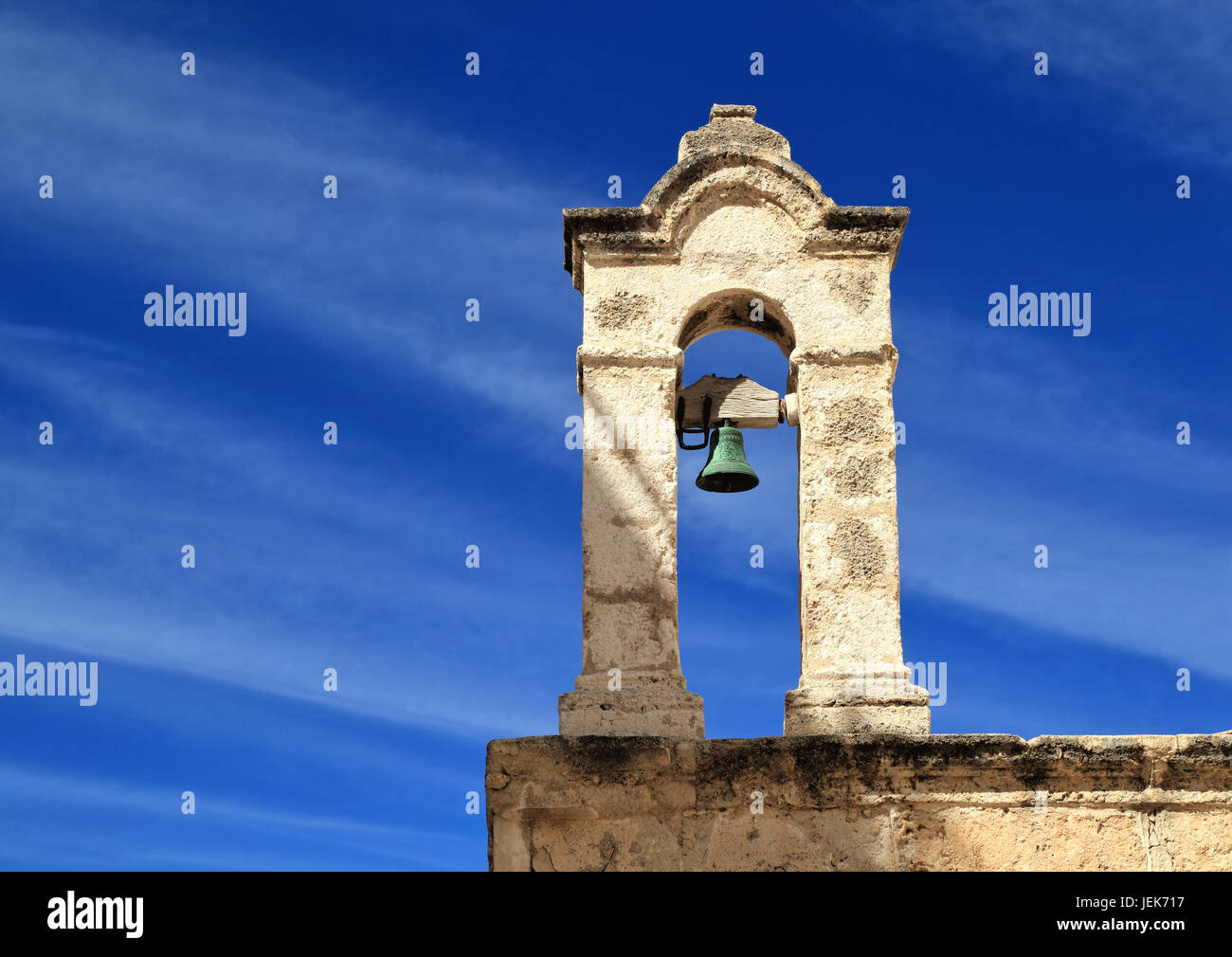 Clocher de l'église, Polignano a Mare, Italie Banque D'Images