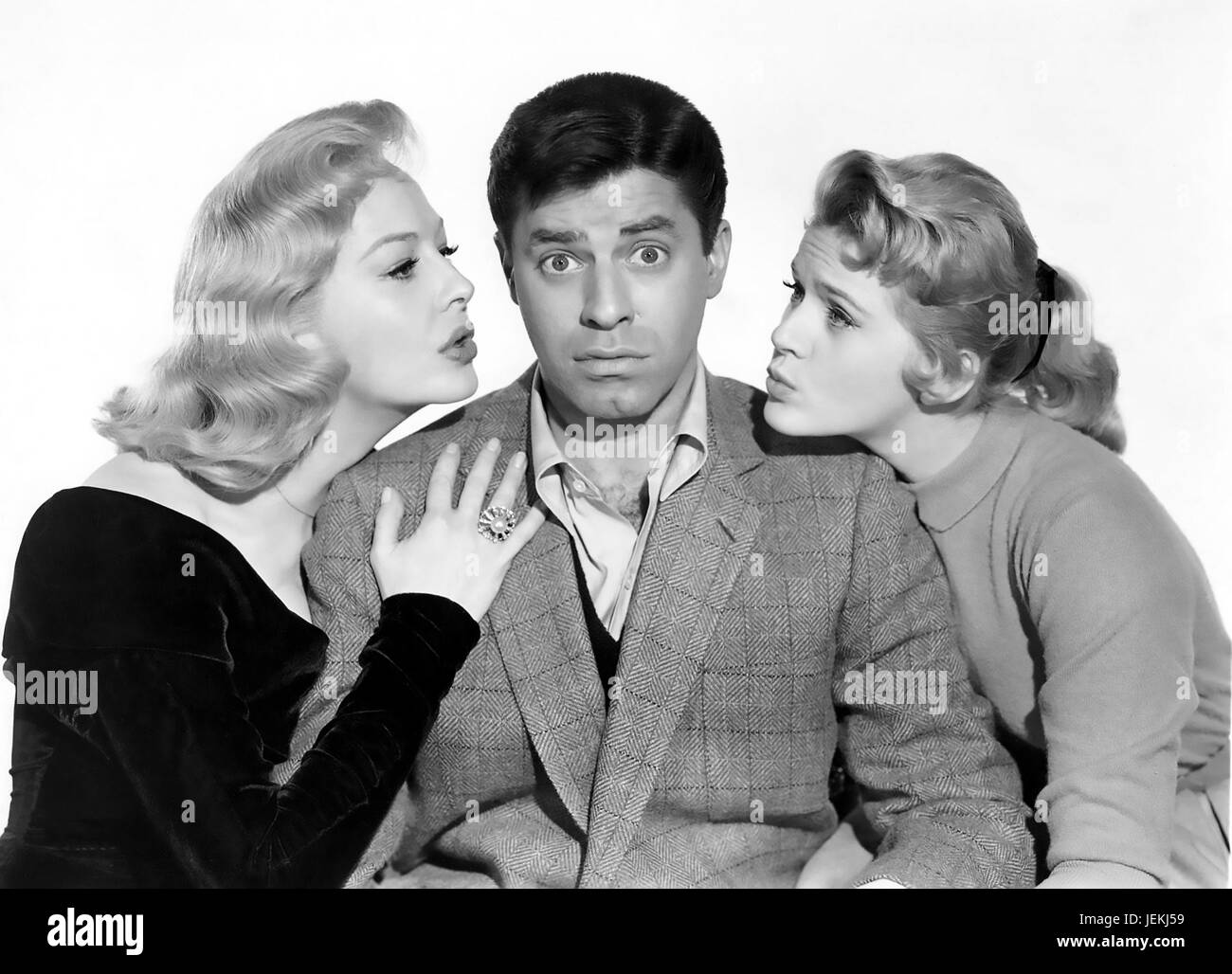 ROCK-A-BYE BABY 1958 Paramount Pictures film avec de gauche à droite : Marilyn Maxwell, Jerry Lewis , Connie Stevens Banque D'Images