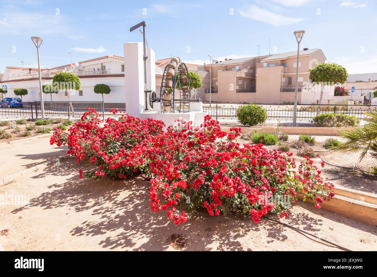 Moulin à eau historique en ville Fuente Álamo de Murcia, Espagne Banque D'Images