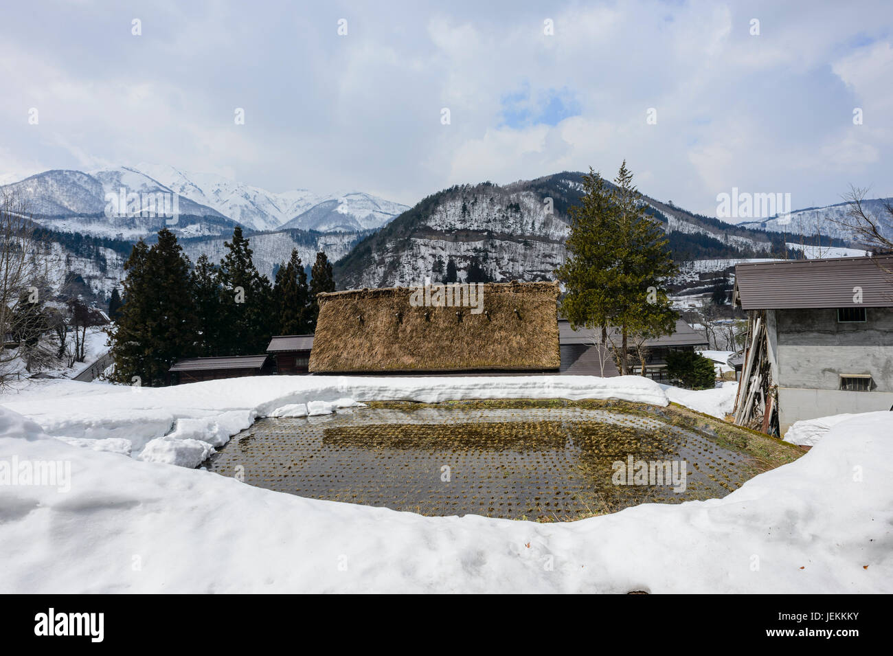 Shirakawago village Banque D'Images