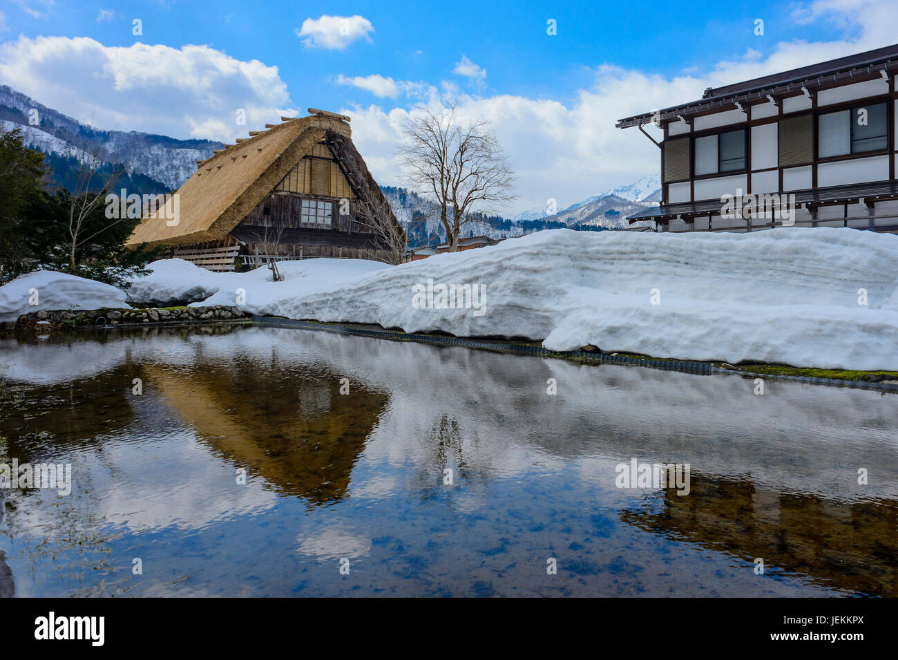 Shirakawago village Banque D'Images