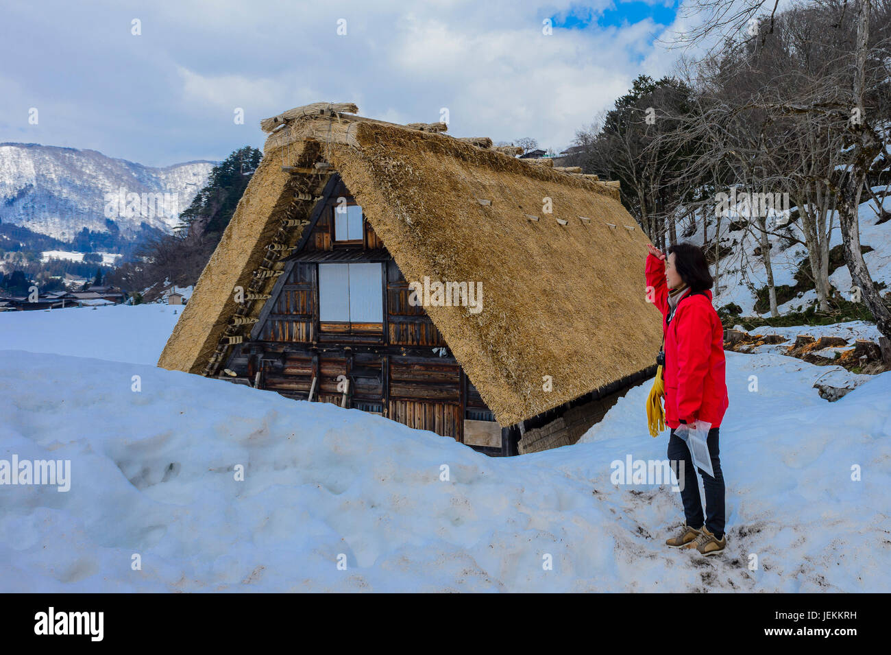 Shirakawago village Banque D'Images