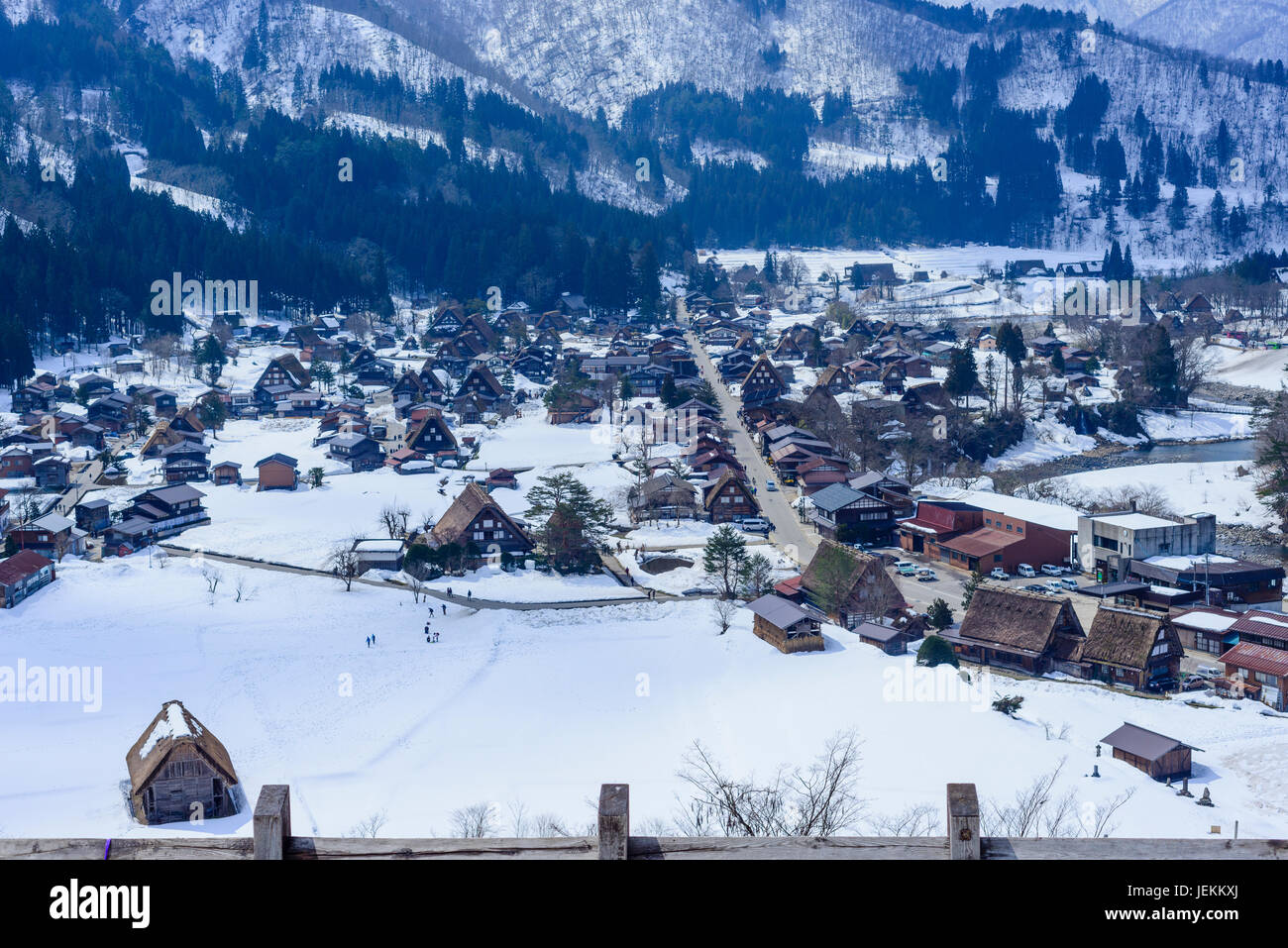 Shirakawago village Banque D'Images