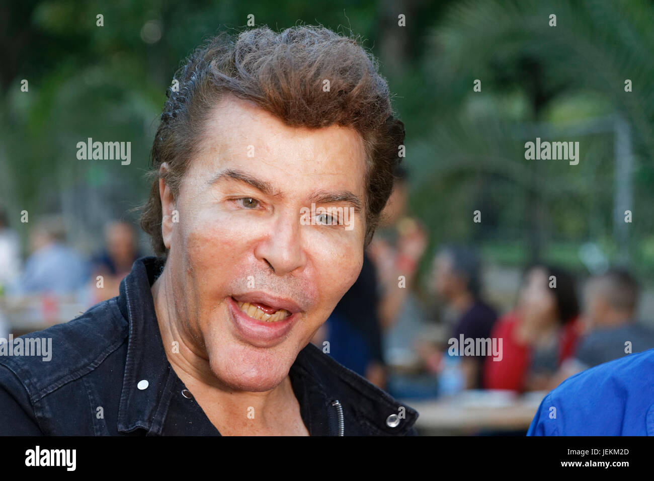 Paris, France. 23 Juin, 2017. Grichka Bogdanoff occupe 2017 Fête des Tuileries, le 23 juin 2017 à Paris, France. Credit : Bernard Menigault/Alamy Banque D'Images