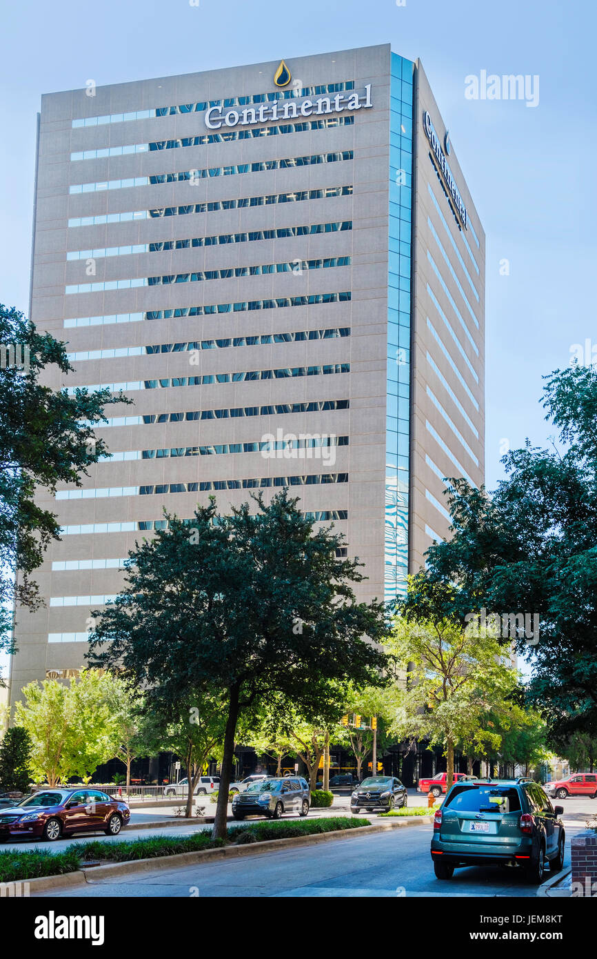 Le petit bâtiment, ressources ou à l'huile Centre, au centre-ville d'Oklahoma City, Oklahoma, USA. Autrefois le bâtiment de Devon. Banque D'Images