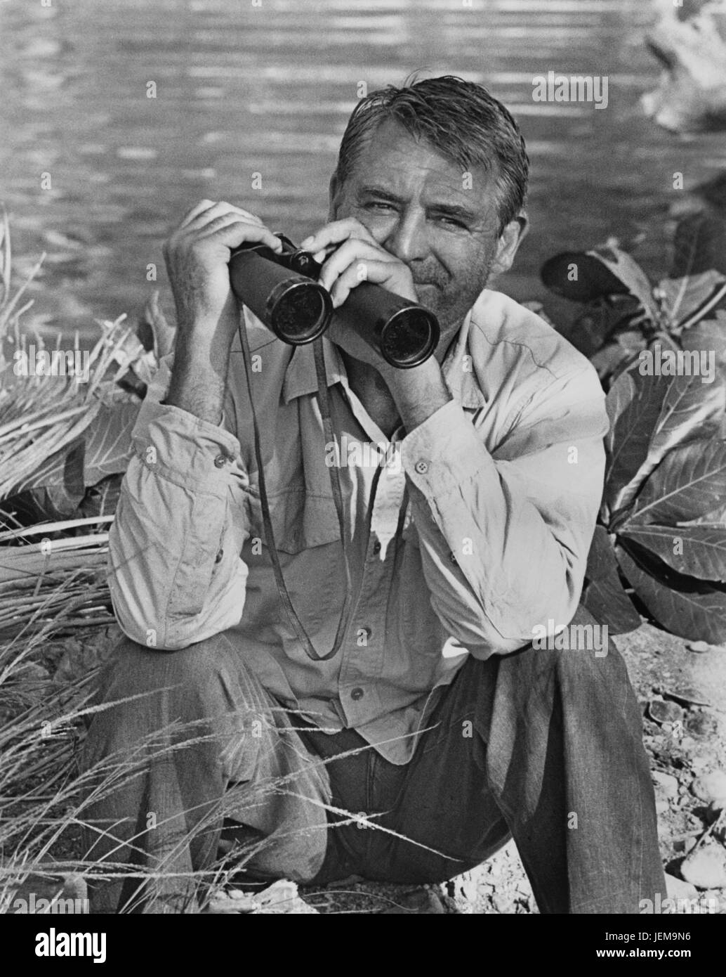 Cary Grant, sur-ensemble du film, 'Père' oie, Universal Pictures, 1964 Banque D'Images