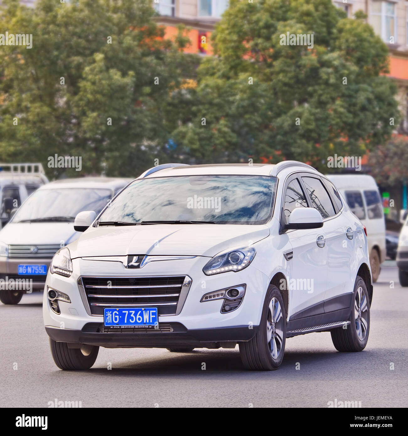Luxgen U7 VUS compact. Luxgen est un constructeur taïwanais fondé en 2009. Luxgen véhicules ont été fabriqués à Hangzhou (Chine) par Dongfeng. Banque D'Images