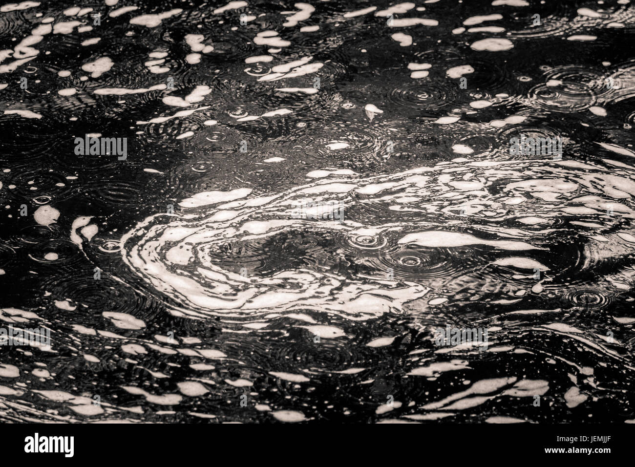 Un abrégé, modèle monochrome de surface de la rivière. Van Gogh style. Banque D'Images