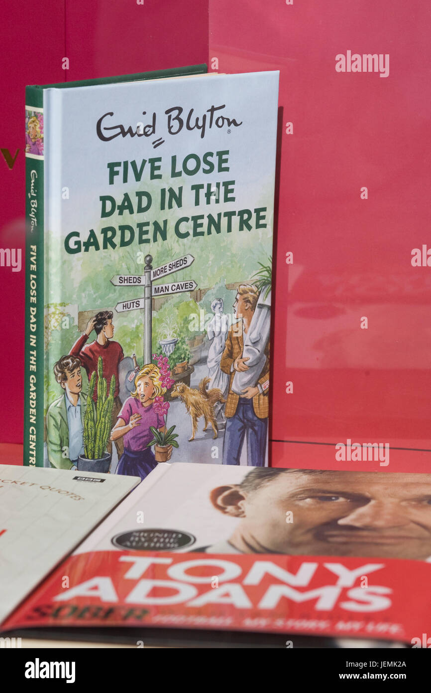 Enid Blyton livres, cinq perdre papa dans le garden centre Banque D'Images