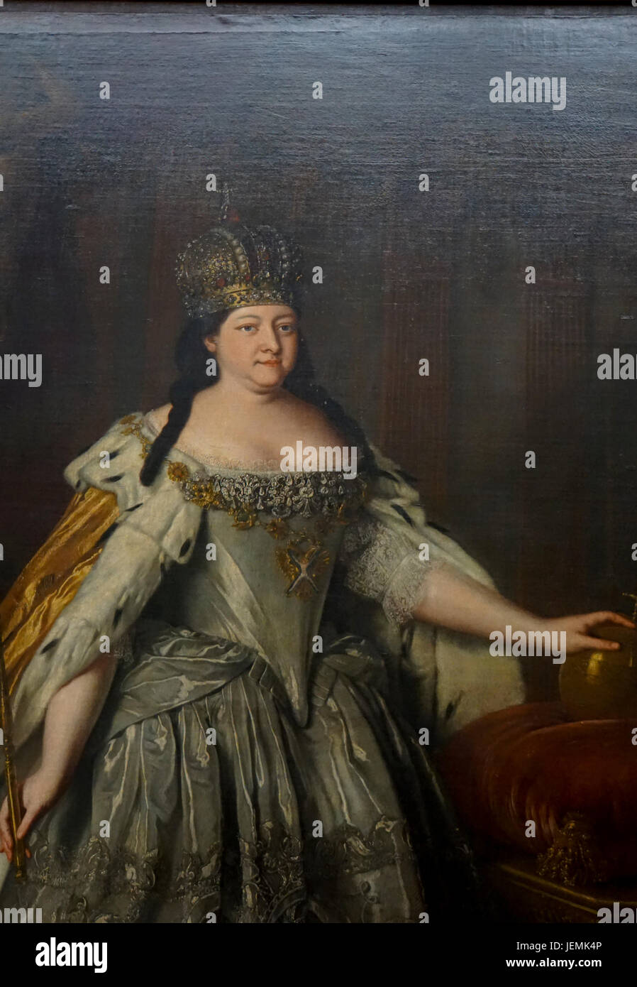 Catherine II, Tsarine de Russie Peinture exposée à la Galerie Tretiakov (GTG) une galerie d'art à Moscou, Russie, le principal dépositaire de R Banque D'Images