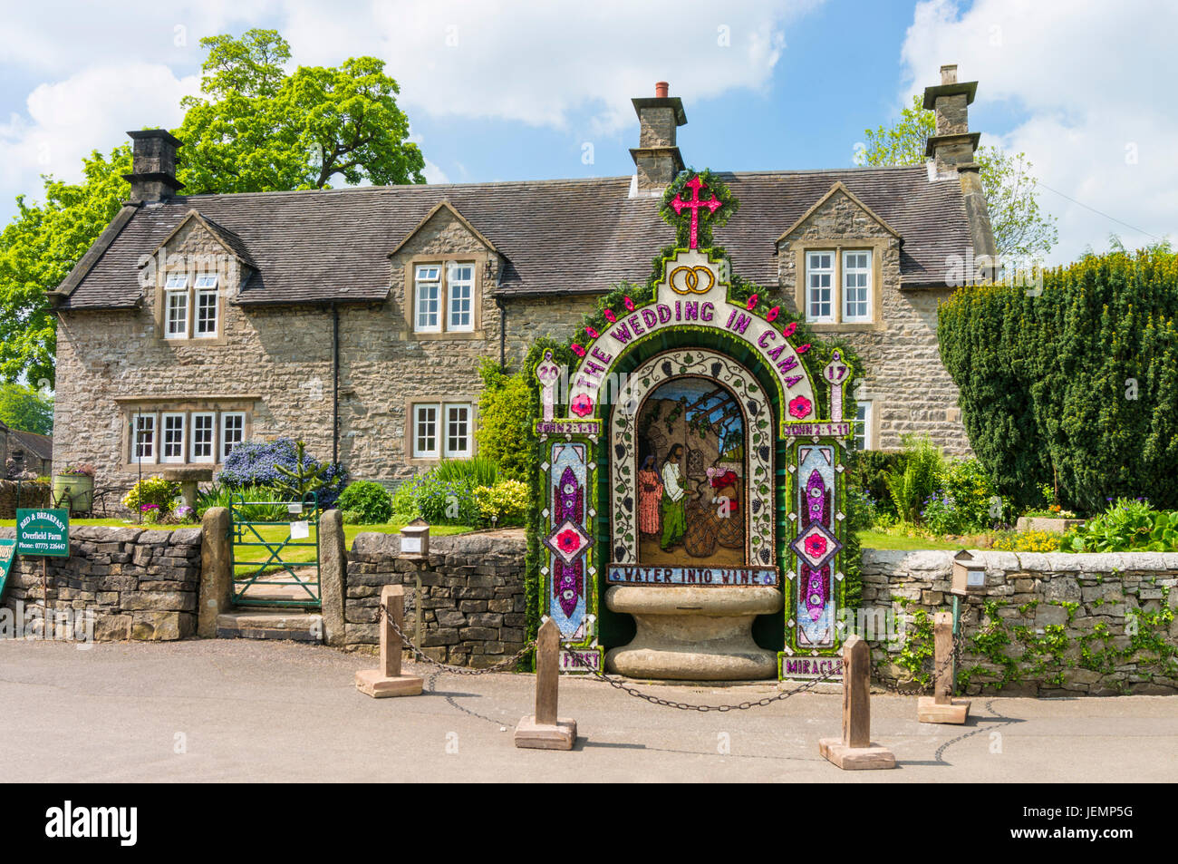 Bien Tissington Tissington pansements Derbyshire Peak District Derbyshire, Angleterre GO UK Europe Banque D'Images