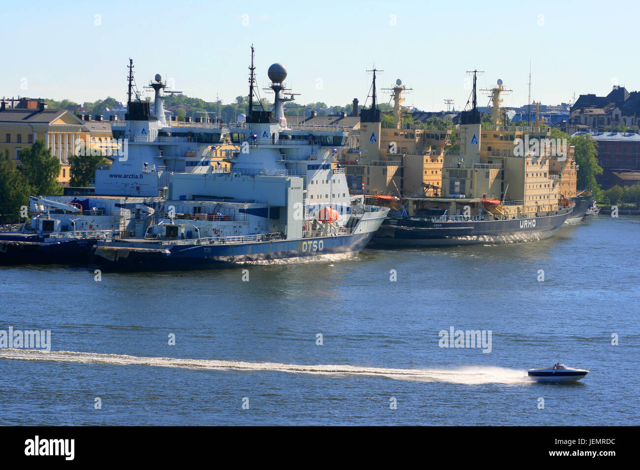 Les brise-glaces historique à Helsinki - Finlande Banque D'Images