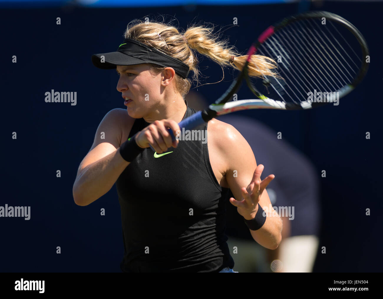 Eastbourne, Royaume-Uni. 26 Juin, 2017. Eugénie Bouchard en 2017 Aegon International WTA Premier tournoi de tennis Crédit : Jimmie48 Photographie/Alamy Live News Banque D'Images
