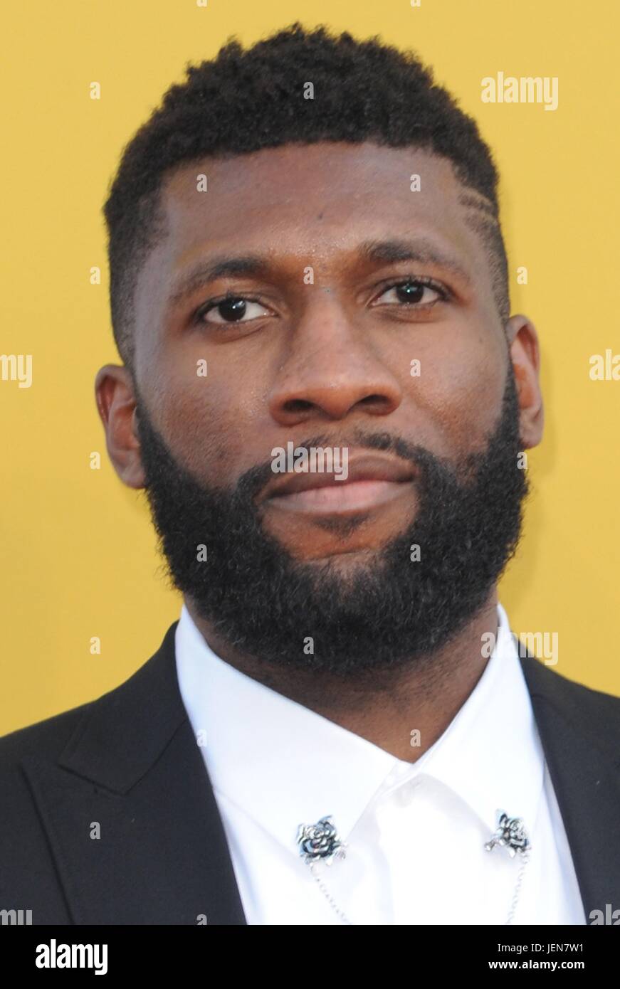 New York, NY, USA. 26 Juin, 2017. Andre Drummond aux arrivées pour 2017 Prix de la NBA sur TNT, Ville de basket-ball au Pier 36, New York, NY Le 26 juin 2017. Credit : Kristin Callahan/Everett Collection/Alamy Live News Banque D'Images