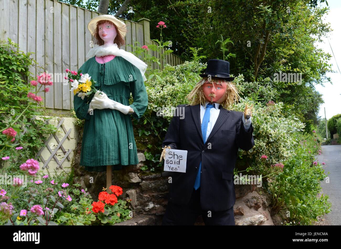 Festival de l'épouvantail, East Budleigh, Devon, Angleterre (UK) Banque D'Images