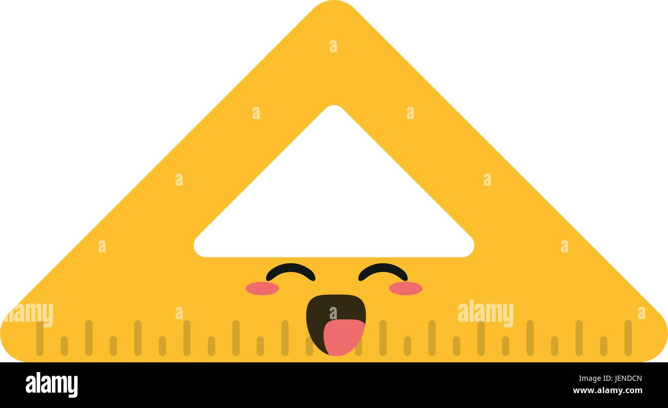 Regle kawaii Banque d'images vectorielles - Alamy