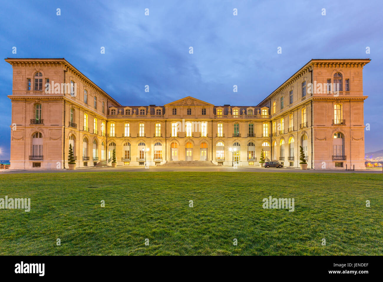 Palais du Pharo Marseille - France Soir Banque D'Images