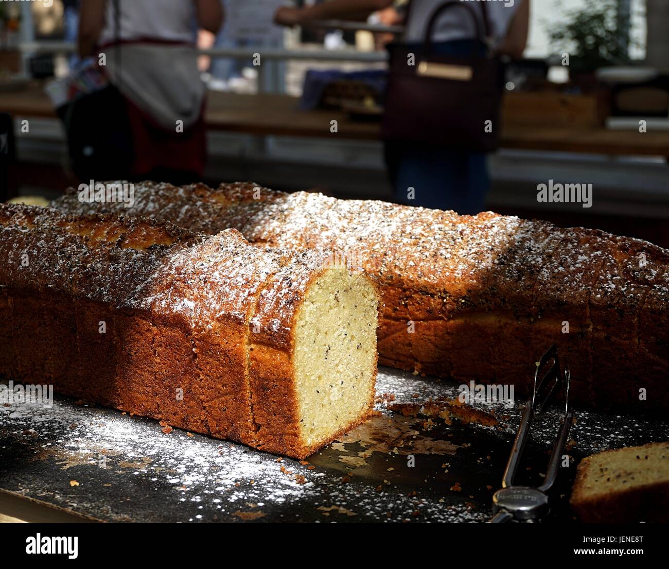 Close-up of banana cake Banque D'Images