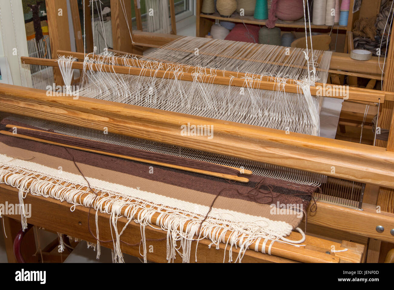 Weaving Loom Banque D'Images
